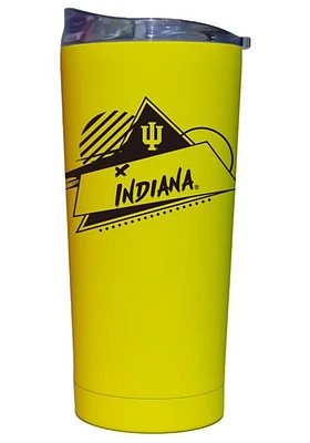 Logo Brands Indiana Hoosiers 20oz Cru Soft Touch Stainless Steel Tumbler - White