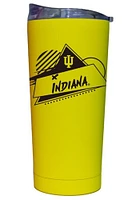 Logo Brands Indiana Hoosiers 20oz Cru Soft Touch Stainless Steel Tumbler - White