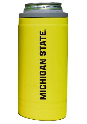 Logo Brands Michigan State Spartans 12oz Cru Stacked Soft Touch Slim Stainless Steel Coolie