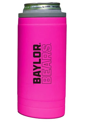 Logo Brands Baylor Bears 12oz Electric Stacked Slim Stainless Steel Coolie