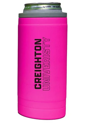 Logo Brands Creighton Bluejays 12oz Electric Stacked Slim Stainless Steel Coolie