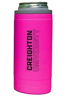 Logo Brands Creighton Bluejays 12oz Electric Stacked Slim Stainless Steel Coolie