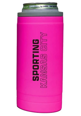 Logo Brands Sporting Kansas City 12oz Electric Stacked Slim Stainless Steel Coolie