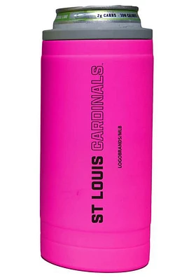 Logo Brands St Louis Cardinals 12oz Electric Stacked Slim Stainless Steel Coolie