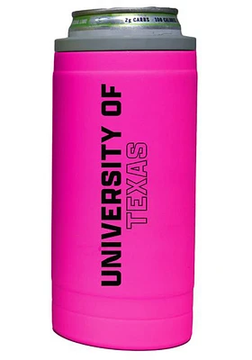 Logo Brands Texas Longhorns 12oz Electric Stacked Slim Stainless Steel Coolie