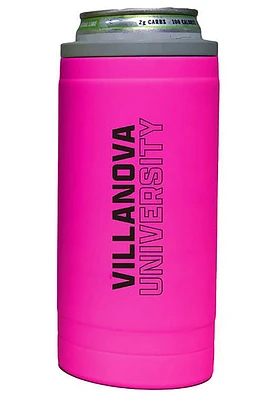 Logo Brands Villanova Wildcats 12oz Electric Stacked Slim Stainless Steel Coolie