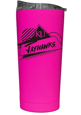 Logo Brands Kansas Jayhawks 20oz Electric Rad Stainless Steel Tumbler - Crimson