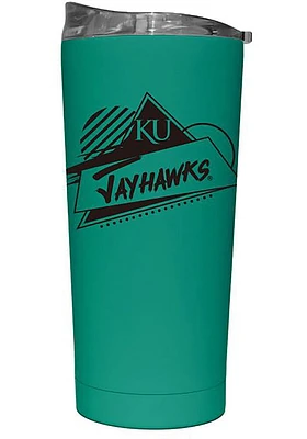 Logo Brands Kansas Jayhawks 20oz Optic Rad Stainless Steel Tumbler - Crimson