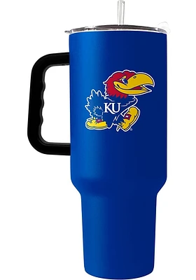 Logo Brands Kansas Jayhawks 40oz Flipside Stainless Steel Tumbler - Crimson