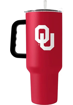 Logo Brands Oklahoma Sooners 40oz Flipside Stainless Steel Tumbler - Crimson
