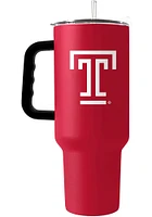Logo Brands Temple Owls 40oz Flipside Stainless Steel Tumbler - Red