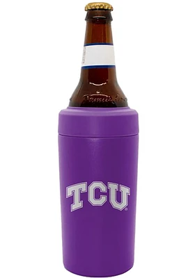 Logo Brands TCU Horned Frogs Flipside Frost Buddy Stainless Steel Coolie