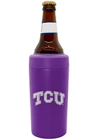 Logo Brands TCU Horned Frogs Flipside Frost Buddy Stainless Steel Coolie