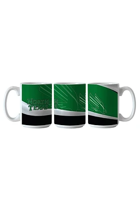 North Texas Mean Green Wave Wrap Ceramic Mug - Green