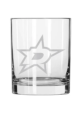 Dallas Stars 14oz Rock Glass - White
