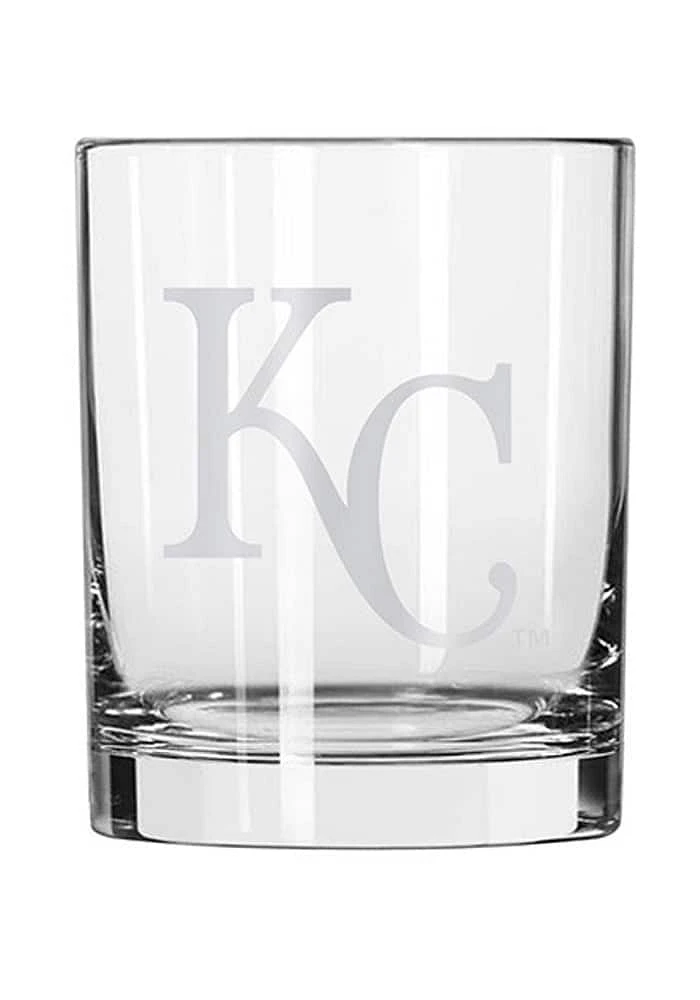 Kansas City Royals 14oz Etched Rock Glass - Blue