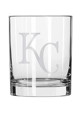 Kansas City Royals 14oz Etched Rock Glass - Blue