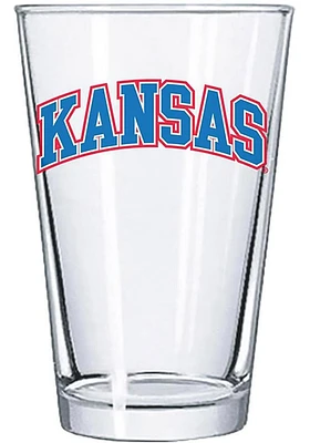 Kansas Jayhawks Wordmark 16oz Pint Glass