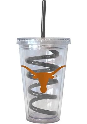 Texas Longhorns 16oz Swirl Straw Straw Tumbler
