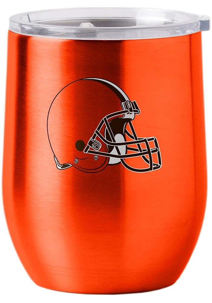 Cleveland Browns 16oz Curved Ultra Wine Stainless Steel Stemless - Orange