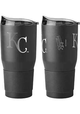 Logo Brands Kansas City Royals Powder Coated 30oz Ultra Stainless Steel Tumbler - Black