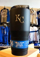 Logo Brands Kansas City Royals Powder Coated 30oz Ultra Stainless Steel Tumbler - Black