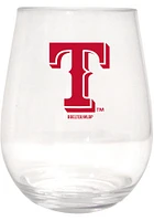 Texas Rangers 20oz Plastic Stemless Wine Glass - Blue