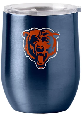 Chicago Bears 16oz Curved Ultra Stemless Wine Stainless Steel Stemless - Orange