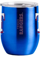 Texas Rangers 16oz Curved Ultra Wine Stainless Steel Stemless - Blue