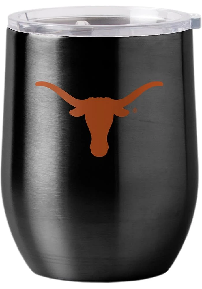 Texas Longhorns 16oz Curved Ultra Wine Stainless Steel Stemless - Burnt Orange