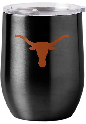 Texas Longhorns 16oz Curved Ultra Wine Stainless Steel Stemless - Burnt Orange