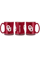 Oklahoma Sooners 14 oz Relief Ceramic Mug - Maroon