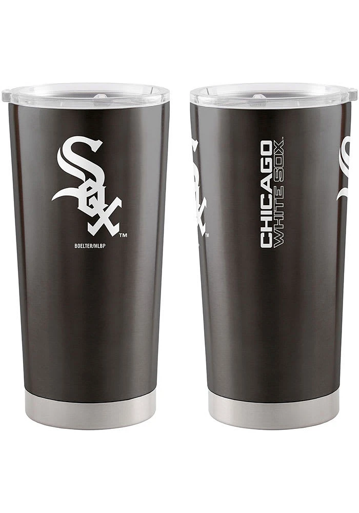 Logo Brands Chicago White Sox 20oz Ultra Stainless Steel Tumbler - Black
