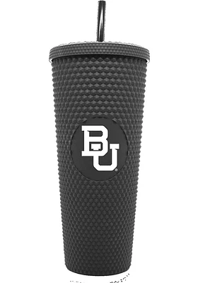 Baylor Bears 24oz Black Studded Straw Tumbler