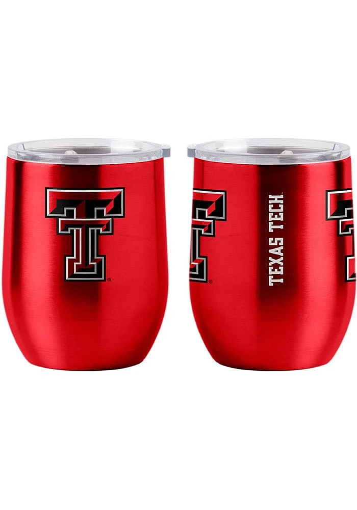 Texas Tech Red Raiders 16oz Curved Ultra Wine Stainless Steel Stemless - Red