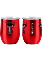 Texas Tech Red Raiders 16oz Curved Ultra Wine Stainless Steel Stemless - Red