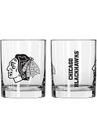 Chicago Blackhawks 14 OZ Gameday Rock Glass - Black