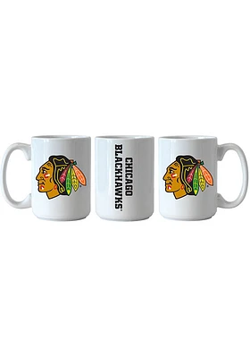 Chicago Blackhawks 15oz Gameday Ceramic Mug - Black