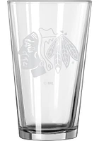 Chicago Blackhawks 16 OZ Frost Pint Glass - White