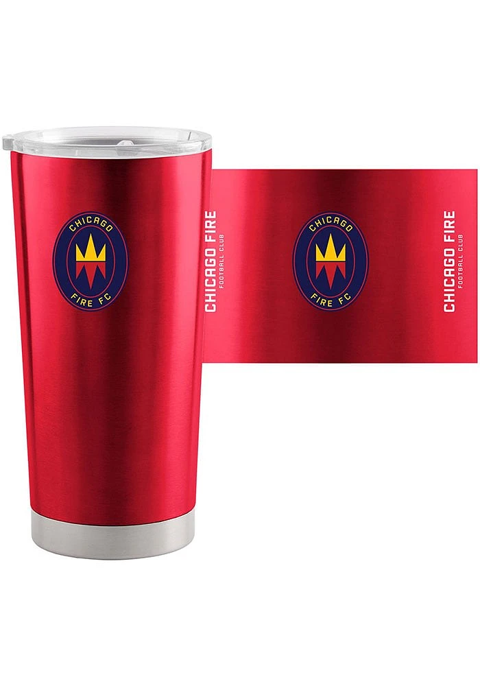 Logo Brands Chicago Fire 20 OZ Gameday Stainless Steel Tumbler - Red
