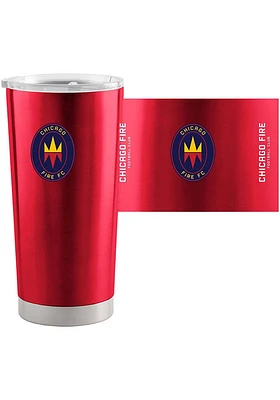 Logo Brands Chicago Fire 20 OZ Gameday Stainless Steel Tumbler - Red