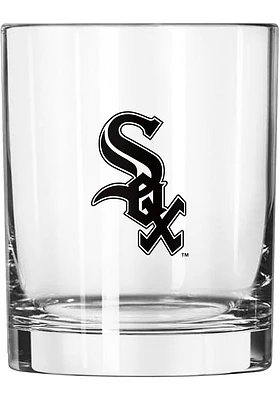 Chicago White Sox 14 OZ Gameday Rock Glass - Black
