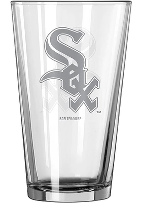 Chicago White Sox 16 OZ Frost Pint Glass - Black