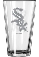 Chicago White Sox 16 OZ Frost Pint Glass - Black