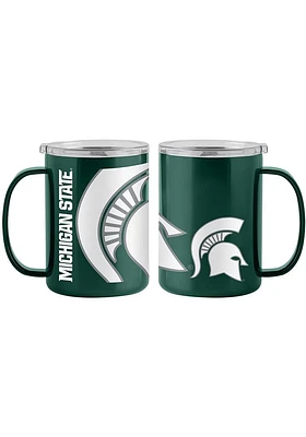 Logo Brands Michigan State Spartans 15oz Hype Ultra Stainless Steel Tumbler - Green