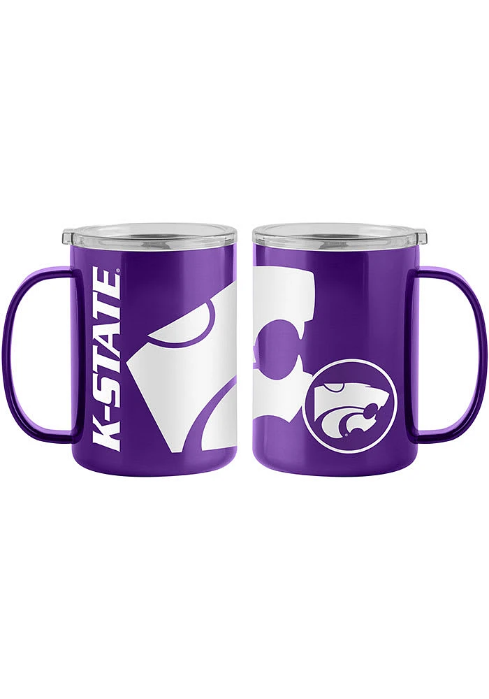 Logo Brands K-State Wildcats 15oz Hype Ultra Stainless Steel Tumbler - Purple