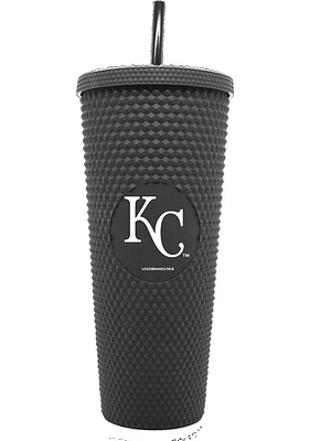 Kansas City Royals 24oz Black Studded Straw Tumbler