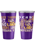 Logo Brands LSU Tigers 16oz Spirit Ultra Stainless Steel Tumbler - Purple