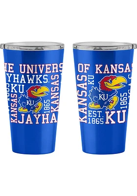 Logo Brands Kansas Jayhawks 16oz Spirit Ultra Stainless Steel Tumbler - Blue