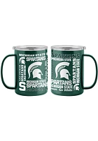 Logo Brands Michigan State Spartans 15oz Spirit Ultra Stainless Steel Tumbler - Green